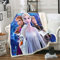 Fgolphd Decken Olaf Kristoff Anna Und ELSA Fleecedecken for Erwachsene Kinder, 100% Mikrofaser,Weich und warm,für Schlafsofa und Sofa (5,150x200cm)