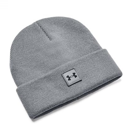 Under Armour Boys Beanies Youth Ua Halftime Beanie, Pitch Gray, 1375648-012, OSFM