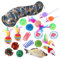 MYSUNBAR Katzen Spielzeug 20 Stück Katzenspielzeug Set mit Katzentunnel, Bälle, Federspielzeug, Plüschspielzeug, Spielzeugmäuse Katzen Spielzeug Variety Pack