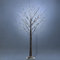 HOMCOM Arbre Lumineux LED - décoration Lumineuse Blanc Chaud - 96 LEDs - Usage intérieur - 150 cm - décoration de noël Chambre Maison Marron