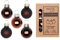 Weihnachtskugeln Glas 2cm x 25 Stück in Kartonbox Christbaumkugeln Set Cognac Diamond
