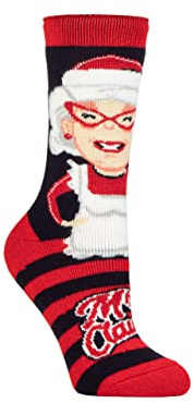 HEAT HOLDERS SOCKSHOP Women's Christmas Sock 1.6 TOG Lite Thermal, Warm, Cosy, Xmas Novelty Patterned Pack of 1 Size 4-8