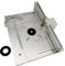 Aluminium Router Tischeinsatzplatte, Frästisch Einlegeplatten, Holzfräsen Tischsäge Flip-Board Schneidemaschine, Gravur-Hilfswerkzeug mit Gehrungslehre, Holzbearbeitungsbänken mit Ringen und Schrauben