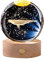 Uposao Leuchtende Kristallkugel mit Ständer,80mm Glaskugel USB Aufladung Nachtlicht Lampe Geburtstag Weihnachts Geschenk für Kinderzimmer Jungen Mädchen Home Office Decor Ornament,Wal
