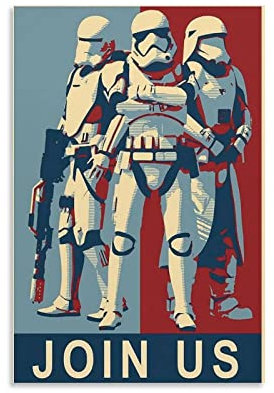 JEYUAN Foto Auf Leinwand 30 * 50cm Senza Cornice Stormtrooper Poster Famiglia Moderna E Soggiorno
