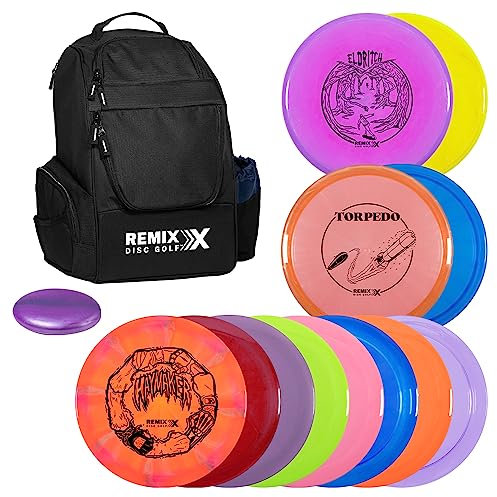 Remix Disc Golf Deluxe Rucksack + 12-Disc-Set