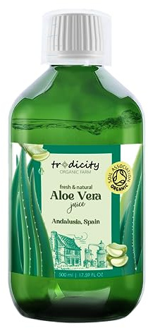 Aloe Vera Reinflüssigkeit 100% Natürliches BIO: Feuchtigkeitsspendend, Beruhigend und Reparierend, Reinigendes Tonikum, After-Sun, Enthaarung und Rasur, Anti-Aging Serum. HAUSKOSMETIK - 500 ml