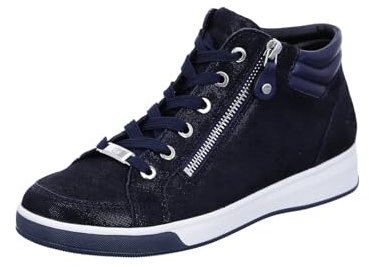 ara Damen ROM Sneaker, BLAU,Night, 38 EU
