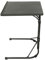 RELOVE Table de Lit pour Ordinateur Portable Hauteur Réglable 5 roulettes Verrouillables Support Pliable Bois Bureau PC Noir, Métal (43 * 43 * 69cm (Noir))