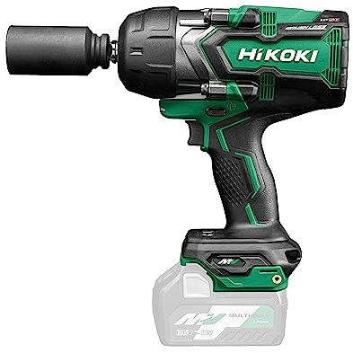Hikoki WR36DE - Llave de impacto con batería (36 V, ion de litio, sin escobillas, par fijo de 770 Nm, portaherramientas: cuadrado exterior de 1/2 pulgadas, tornillos de impacto, en caja)