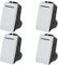 4 Pezzi Interruttore Unipolare 1P 16A 250V Compatibile Con Bticino Living Bianco (Interruttore Unipolare 1004, 4)
