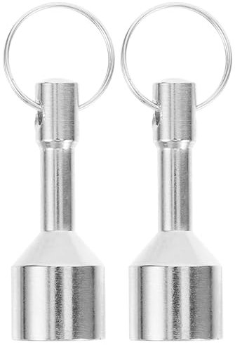 COHEALI 2pcs Gold & Silver Testing Kit - Precious Metal Magnet Jewelry Tester Key Chain Car Key Holder Iron & Gold