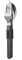 Mepal - Set de couverts 3 pièces Silueta - Lavable au lave-vaisselle - Arts de la table - Couteau, fourchette et cuillère avec support - Nordic black