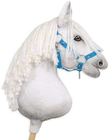 Verstellbares Halfter für Hobby Horse A3. Set ohne Pferd. Turkis.