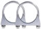 Krtopo 2PCS 58MM Colliers Echappement Pour Montage D'Antennes, De Tuyaux, De MâTs Collier De Serrage Universel Pour Raccords De Tuyaux
