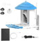 POFET Solar energy Bird Feeder,Auto records videos Notify When birds visit, Smart Feeder Bird Camera, Birthday Gifts for Mum/Dad/Bird Lovers
