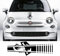 GUPEB Adesivi per Cofano Auto, Adatti per Fiat 500 Abarth 595 500X Auto Fai da Te Strisce Styling Decorazione Tuning Decalcomanie Pellicola in Vinile