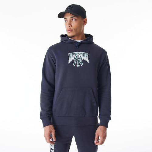 New York Yankees Unisex Baseball Hooded Kapuzenpullover, Blau, XL EU