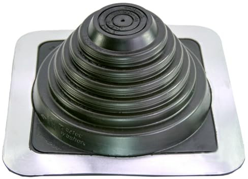 Brida antiingreso de EPDM flexible de paso de techo resistente a la temperatura protección de tuberías de chimenea paneles MASTER FLASH® estándar #3 (0-146 mm) (SQ301BA-SET)