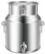 KELUNIS Pot À Lait Hermétique en INOX avec Couvercle Et Robinet Seau À Lait Robuste en Acier Inoxydable pour Une Utilisation dans Les Cuisines Rurales Et Domestiques,5L