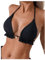 GORGLITTER Damen Bikinioberteile Triangel Bikinis Top Neckholder Bikini Oberteil Swimwear Bikini Top Schwarz M