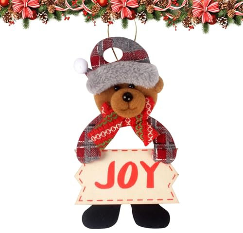 Decorazioni di pan di, ornamenti di orsi per l'albero di Natale,Orso Ornamento di Natale Decorazioni per l'albero di Natale - Ornamento 'orso, decorazione 'albero di Natale per pareti, porte, borse,