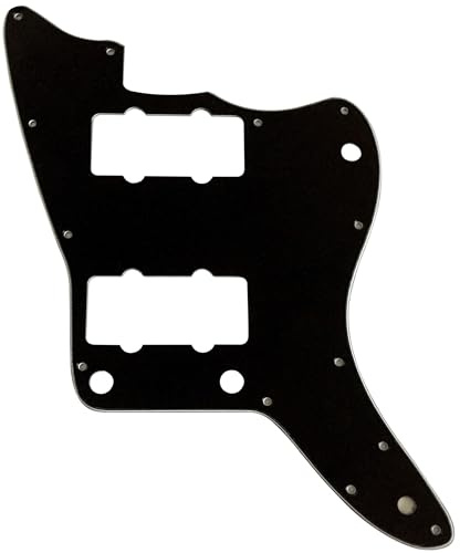 Per Fender US Jazzmaster Style Chitarra Pickguard Parti (3 strati nero)