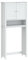 HETFTJN Mobiletto Multiuso Mobile Bagno Salvaspazio Mobile Sottolavabo per Bagno Mobile Dispensa - Mobile per Lavatrice BERG Bianco 76x27x164,5cm Legno Massello per Camera Degli Ospiti