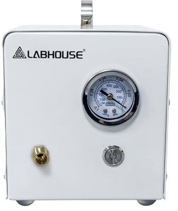 Lab Diaphragm Vacuum Pump VP-10E, Portable and Oilless, Oil-Free 10L/min with Rubber Tube, Suitable for Laboratory Vacuum Filtration and Negative Pressure, 110V-220V.