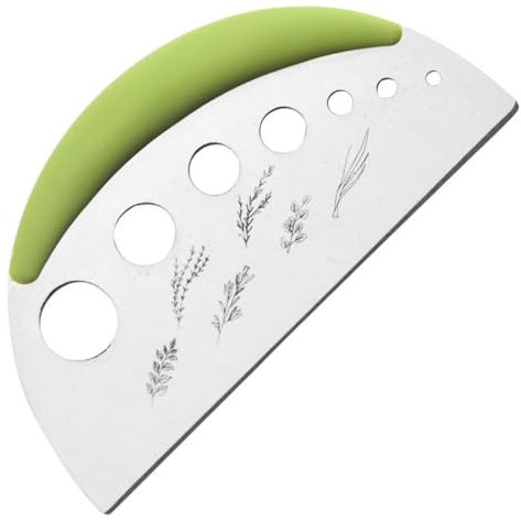 Neue 7-Loch Kräuter Blatt Stripping Tool, Kräuter Stripper und Kräuter Cutter für Grünkohl, Thymian, Basilikum, Rosmarin Stripper (Grün)