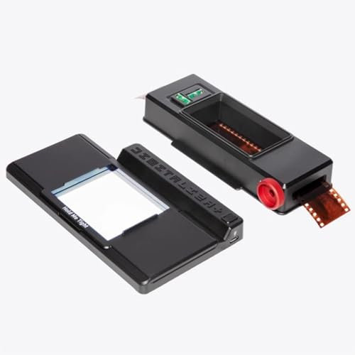 Vituord Scanner per Pellicole Mobile, Set di Copia di Pellicole da 35 Mm E 120 Mm, con Piastra Luminosa per Visualizzatore di Diapositive, Supporto Magnetico per Pellicole