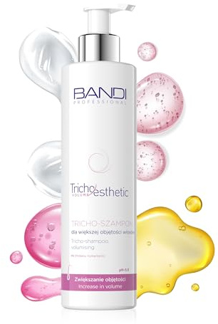 Bandi Tricho-Shampoo Volumenshampoo 230 Ml für Volles Haar Sanfte Reinigung Feuchtigkeitsspendend Haarpflege mit Peptiden und Natürlichen Extrakten Haarschonend und Schützend