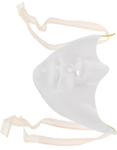 Supvox 2 Stück Halbe Gesichtsmaske Partei Leere Maske Maskerade-party-maske Cosplay-maske Dekorative Maske Maskerade-maske-foto-requisite Untere Halbmaske Plastik Weiß