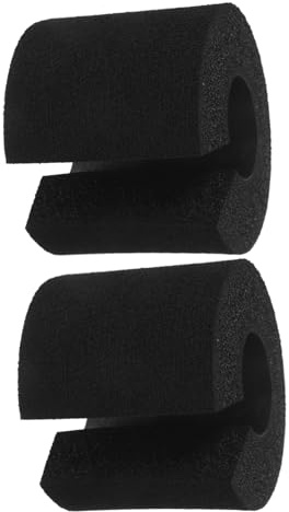 Luxshiny 2pcs Black Foam Door Pinch Protectors Safety Guards Large Soft Door Stops Anti-slam Bumpers for Home Office Cabinets and Drawers