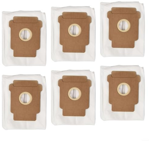 Lot de 6 sacs à poussière pour aspirateur robot, grande capacité de 2,8 L, compatibles avec série I, i3+ i5+ i7+ j7+ s9+, base propre, élimination automatique de la saleté