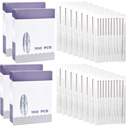 400 Stück Professionelle Akupunkturnadeln, Akupunktur Nadeln, Sterile Einweg Akupunkturnadeltherapie, Akupunkturstift Chinesische Massage für Akupunkturpraktiker, 0.30 * 40 Mm Akupunkturnadeltherapie
