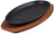 DINHEAROM Parrilla Teppanyaki Antiadherente para Carnes Placa de Sizzling con Diseño Clásico y de Parrilla para Cocinas y Catering