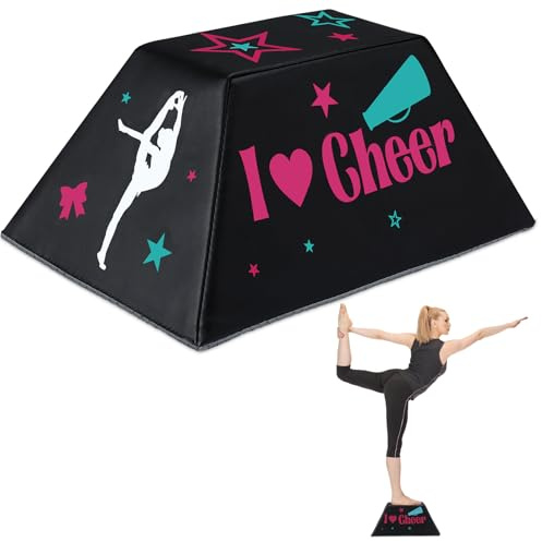 Soulchen Tragbarer Stunt-Trainingsständer, 20,3 x 10,2 cm, Oberseite, Cheerleading-Balancetrainer, Cheerleading-Balancetrainer, Flyer-Ständer, Balance und Flexibilität, Cheer-Ausrüstung für