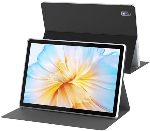 BYYBUO Android 11 Tablet,10.1 inch Tablet with Case, 32GB ROM | Quad-Core Processor 5000mAh Battery, 1280x800 IPS FHD Touchscreen 5MP+8MP Camera, Bluetooth, WiFi, SmartPad Gray