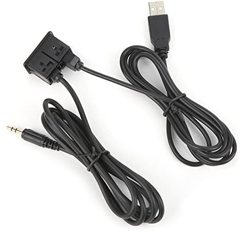 ZJchao Cavo Audio USB AUX, Adattatore Audio 3,5 Mm 1 Pc Cavo di Estensione AUX per il Cruscotto di Moto per Camion per Auto