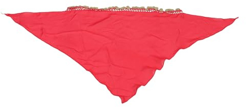 POPETPOP Kopftuch Haaraccessoire aus Chiffon und Metall Bohemian mit Münzmotiv Bequem Vintage für Bauchtänzerinnen für Festivals und Besondere Anlässe für Frauen