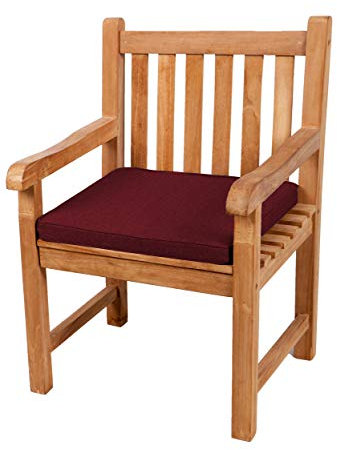 Gutekissen® Sitzkissen für Bank, Gartenschaukeln, Sitz, glatt. FK5 (45x45x5, Bordeaux)