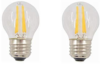 LLPFLED E27 Ampoules LED Filament À Vis Edison 4W 12V 2 4V 36V G45 Ampoule De Lampe À Boules À Ballon Retro Edison 2700K AC / DC12-36V pour RV Camper Marine, Éclairage Solaire Et Pack De Grille