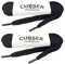Flat Shoelaces (2 Pairs) Quality Durable Wide(9mm) Shoe Laces for Sneakers and Trainers Shoes (90 CM, Black)