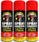 Kinza Collection - Spray Adhesive Glue Spray (Pack of 3 Bottles) Super Strong – Multipurpose Carpet Underlay Wood Flooring Tiles Leather Canisters Heavy Duty Quick Action - 500ml (3)