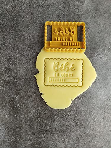 3DKOUPE - Emporte-pièce petit beurre - Bébé en cours - Couleur au choix - Conçu et fabriqué en France