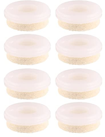 WAGNER QuickClick® Filzgleiter Möbelgleiter für TENO System unterer Abschluss - 8er-Set Ø 25 mm - austauschbar ersetzbar - aus Wollfilz Soft für TENO Möbelbein Ø 30 mm - Made in DE - 15825908