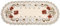 YUMILI Tischdecke, rote Blumenblume, hohl, bestickter Tischläufer, Tischdecke, Hochzeitstischdecke, Tischschutz, Cutwork-Tischdekoration für Partyferien(Oval)