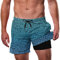 Dancinova Badehose Herren Badeshorts mit Kompression 2-in-1 Surf Shorts Schnelltrocknend Innenhose