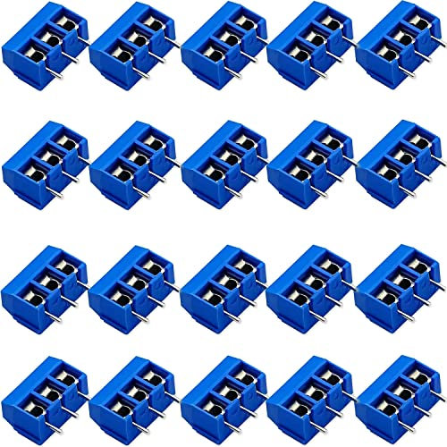 20 Pcs 3Pin 5.08mm Pitch PCB Mount Screw Terminal Block Connector by UMTMedia®